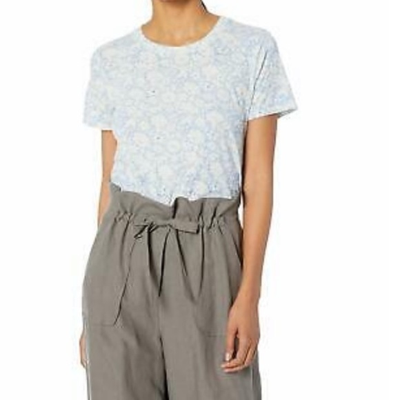 Lucky 🍀 Brand All Over Floral Cotton Tee Medium - Picture 2 of 8